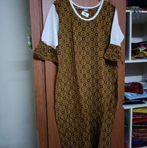 Ajrakh Hakoba Kurti, fabric pure cotton, size L, Brand new, Ready to ship